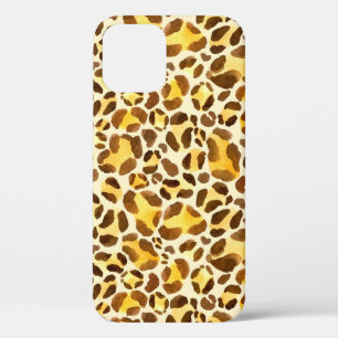 継ぎ目のない水色ヒョウ柄 iPhone 12ケース