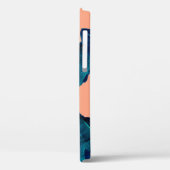 継ぎ目のない熱帯の花、植物、葉の模様b Case-Mate iPhoneケース (裏面 / 左)