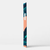 継ぎ目のない熱帯の花、植物、葉の模様b Case-Mate iPhoneケース (裏面 / 右)