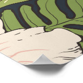 継ぎ目のない熱帯花の模様の背景 ポスター (角)