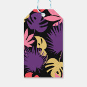 継ぎ目のない熱帯葉パターン ギフトタグ (裏面)