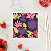 継ぎ目のない熱帯葉パターン スタンダードカクテルナプキン (インサイチュ)