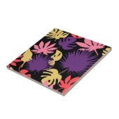 継ぎ目のない熱帯葉パターン タイル (側面)