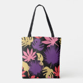 継ぎ目のない熱帯葉パターン トートバッグ (裏面)