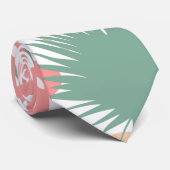 継ぎ目のない熱帯葉パターン ネクタイ (ロール)