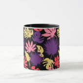 継ぎ目のない熱帯葉パターン マグカップ (中央)