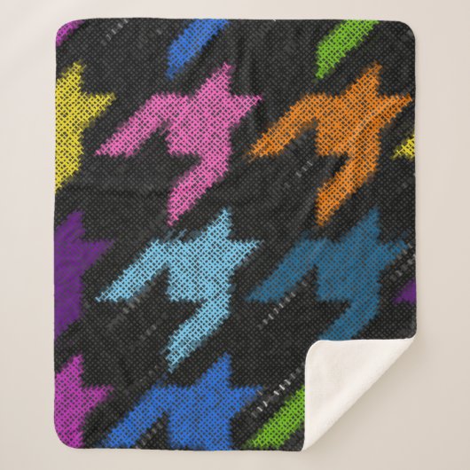 継ぎ目のない犬歯のパターン。文字 シェルパブランケット (正面)