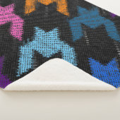 継ぎ目のない犬歯のパターン。文字 シェルパブランケット (3/4)