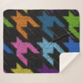 継ぎ目のない犬歯のパターン。文字 シェルパブランケット (正面(横))