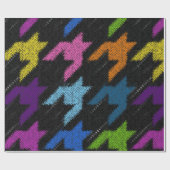 継ぎ目のない犬歯のパターン。文字 ラッピングペーパー (フラット)