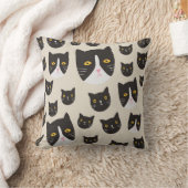 継ぎ目のない猫柄/ クッション (ブランケット)