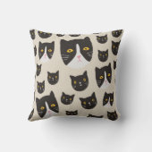 継ぎ目のない猫柄/ クッション (裏面)