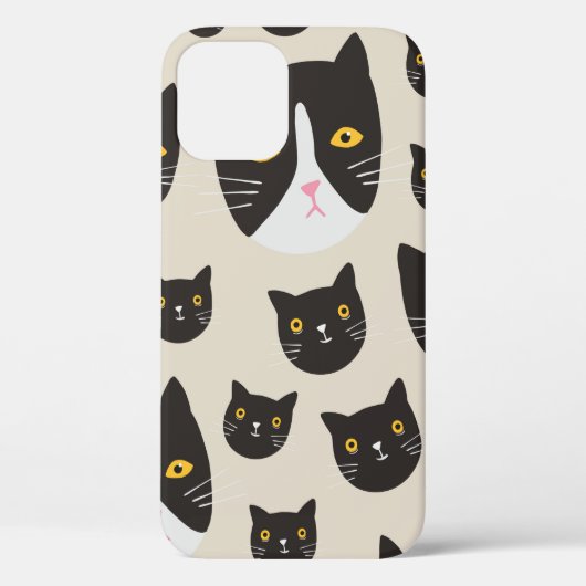 継ぎ目のない猫柄/ Case-Mate iPhoneケース (裏面)