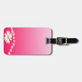 継ぎ目のない白い花 ラゲッジタグ