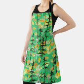 継ぎ目のない秋の森の模様 エプロン (インサイチュ)