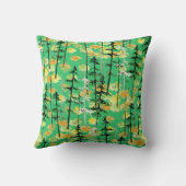 継ぎ目のない秋の森の模様 クッション (裏面)