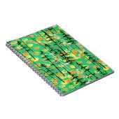 継ぎ目のない秋の森の模様 ノートブック (右側)