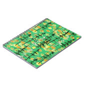 継ぎ目のない秋の森の模様 ノートブック (左側)