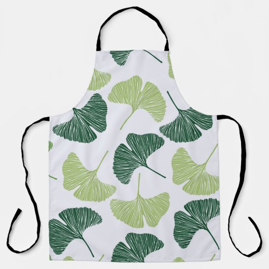 継ぎ目のない緑銀杏  エプロン (正面)