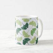 継ぎ目のない緑銀杏  コーヒーマグカップ (正面右)