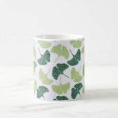 継ぎ目のない緑銀杏 コーヒーマグカップ (中央)