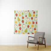 継ぎ目のない繰り返しパターンの生鮮な果物 タペストリー (インサイチュ)