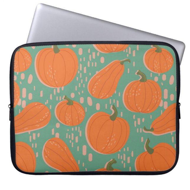 継ぎ目のない繰り返しパターン見本。ヴィンテージデザイン  ラップトップスリーブ (正面)