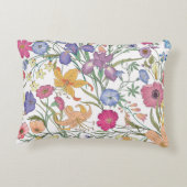 継ぎ目のない美しい花柄。花のイラスト アクセントクッション (裏面)