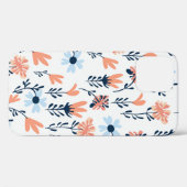 継ぎ目のない自然の花柄、抽象芸術の花 Case-Mate iPhoneケース (裏面 (横))