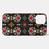 継ぎ目のない花柄フォークカラフル花と  Case-Mate iPhoneケース (裏面 (横))