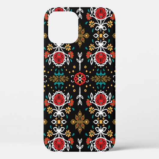 継ぎ目のない花柄フォークカラフル花と  Case-Mate iPhoneケース (裏面)