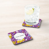 継ぎ目のない花柄 コースター (右側)