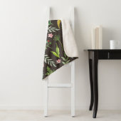 継ぎ目のない花柄。手描き水彩画 シェルパブランケット (インサイチュ)