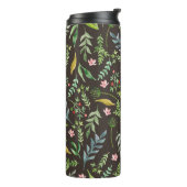 継ぎ目のない花柄。手描き水彩画 タンブラー (回転左)