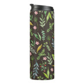 継ぎ目のない花柄。手描き水彩画 タンブラー (回転右)