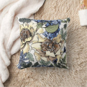 継ぎ目のない花柄。紫陽花、牡丹、ウィルフ クッション (ブランケット)