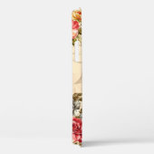 継ぎ目のない花柄(花とクリームバ) Case-Mate iPhoneケース (裏面 / 右)
