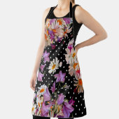 継ぎ目のない花柄。野生の花束w エプロン (インサイチュ)