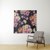 継ぎ目のない花柄。野生の花束w タペストリー (インサイチュ(横))