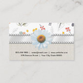 継ぎ目のない花模様 名刺 (裏面)