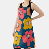 継ぎ目のない花模様。花模様スはっきりしたカンジナビア エプロン (インサイチュ)