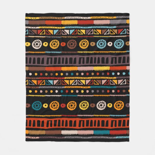 継ぎ目のない華美蓮の花アーヴ フリースブランケット (正面)