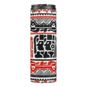 継ぎ目のない部族の民族パターン5 タンブラー (裏面)