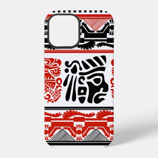 継ぎ目のない部族の民族パターン5 iPhoneケース (裏面)
