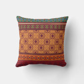 継ぎ目のない部族の民族パターン クッション (裏面)