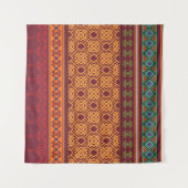 継ぎ目のない部族の民族パターン タペストリー (正面(横))