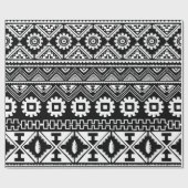 継ぎ目のない部族の民族パターン ラッピングペーパー (フラット)