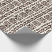 継ぎ目のない部族民の手描きイラストレーション ラッピングペーパー (角)