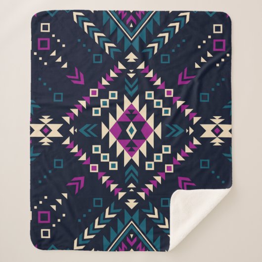 継ぎ目のない部族民族パターン6  シェルパブランケット (正面)