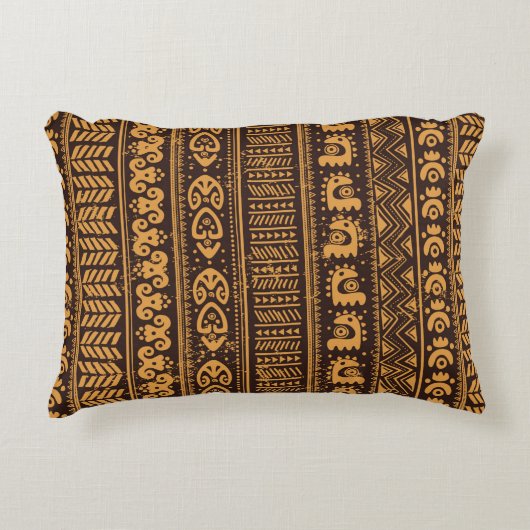 継ぎ目のない部族民族 アクセントクッション (正面)